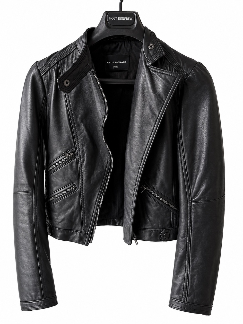 Vintage Club Monaco Leather Biker Jacket